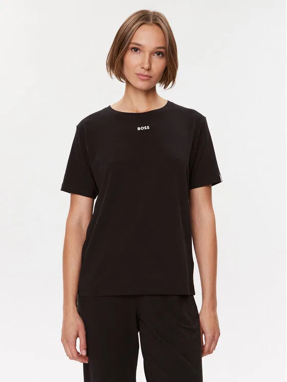 Верх от пижамы regular fit Boss, черный