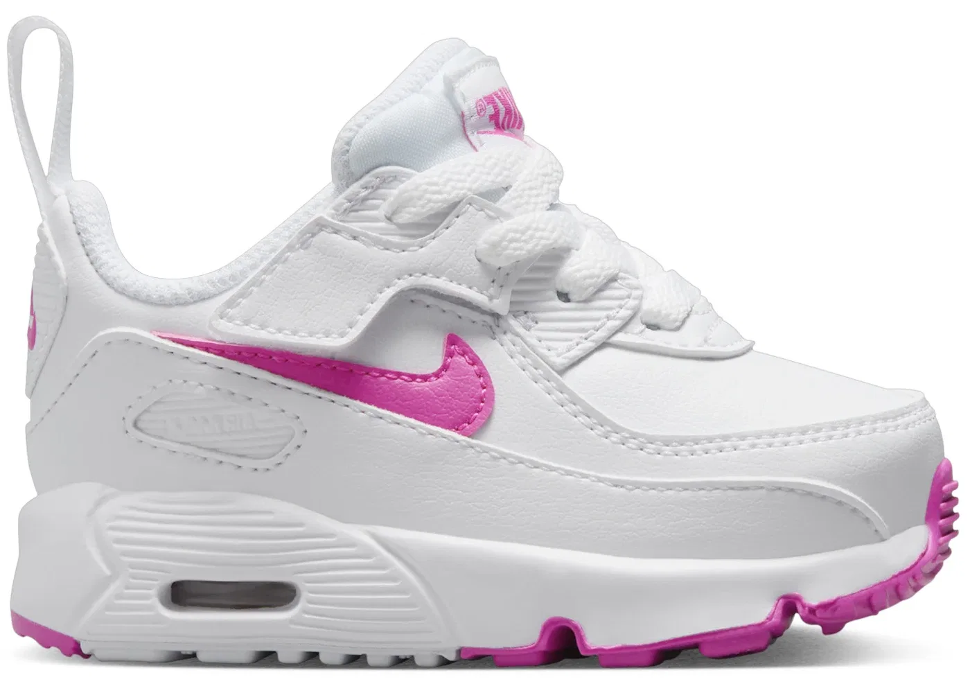 Детские кроссовки Lifestyle Nike Air Max 90 EasyOn, White Laser Fuchsia