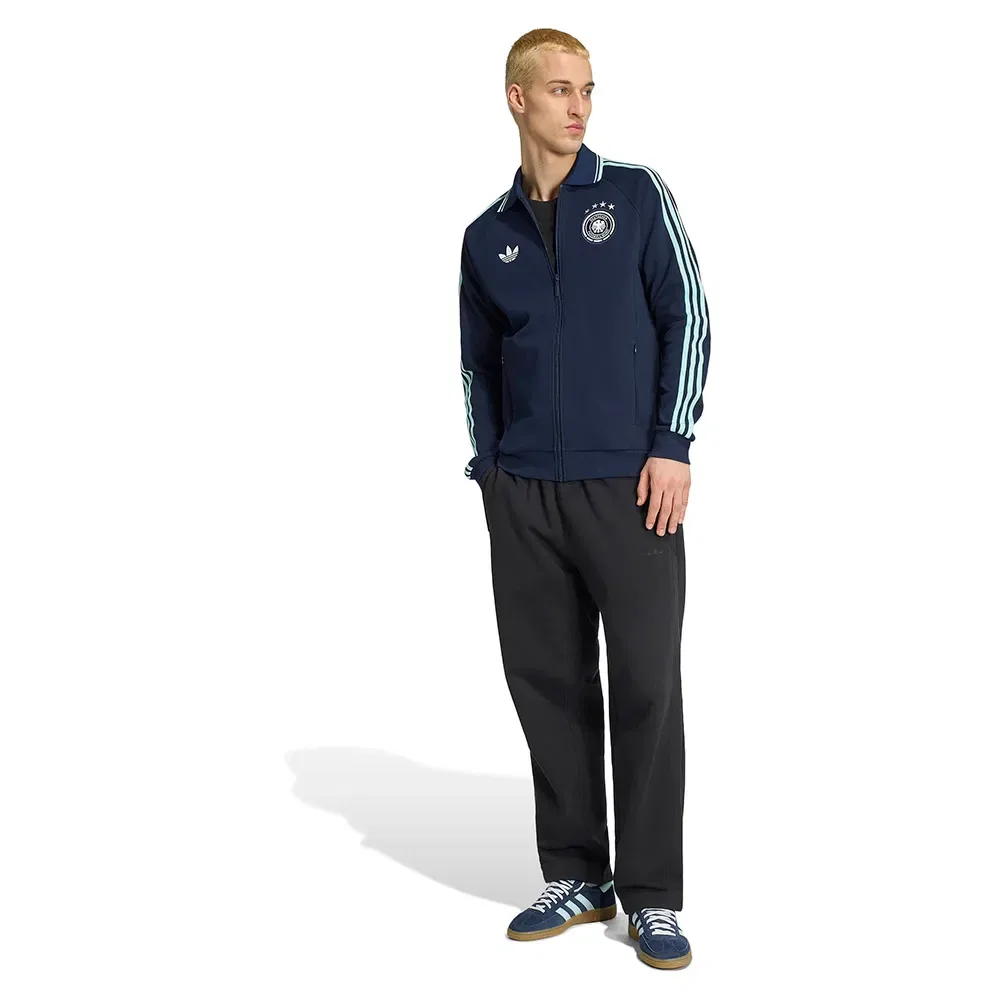 Мужской свитшот с длинным рукавом Adidas Germany Away Originals, Blue — фото 3