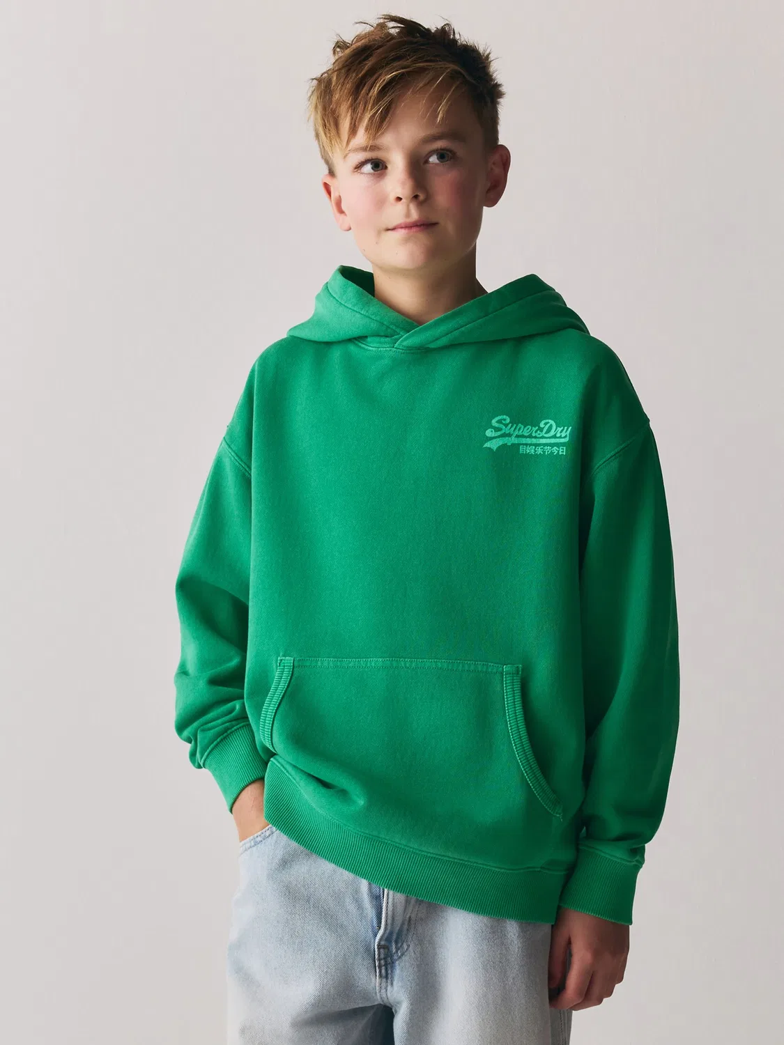 Худи с логотипом Superdry Bright Green — фото 4