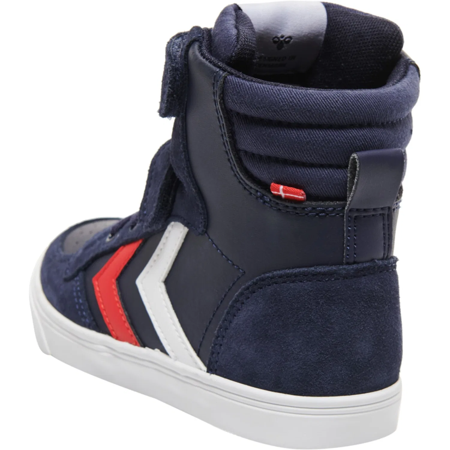Детские кроссовки на шнуровке и липучках Hummel, Dark Blue — фото 4