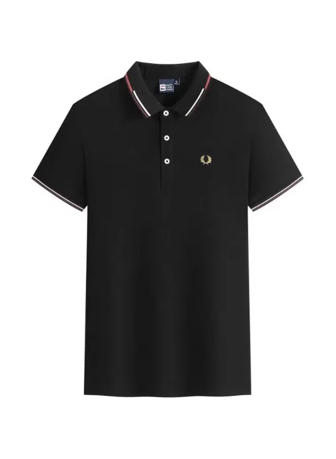 Поло с контрастной отделкой, короткий рукав, Fred Perry, черный — фото 2