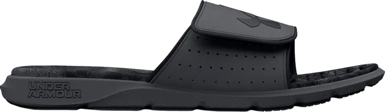 

Сандалии Under Armour Ignite 7 Graphic Strap Slide Pitch Grey Black, серый
