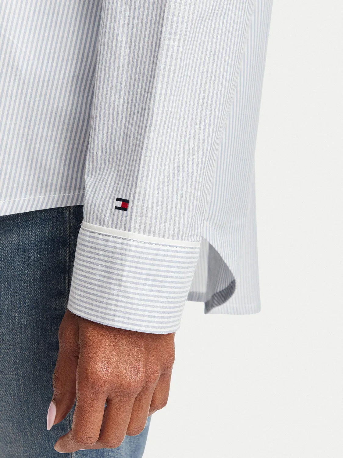 Женская рубашка стандартного кроя Tommy Hilfiger, голубой — фото 4