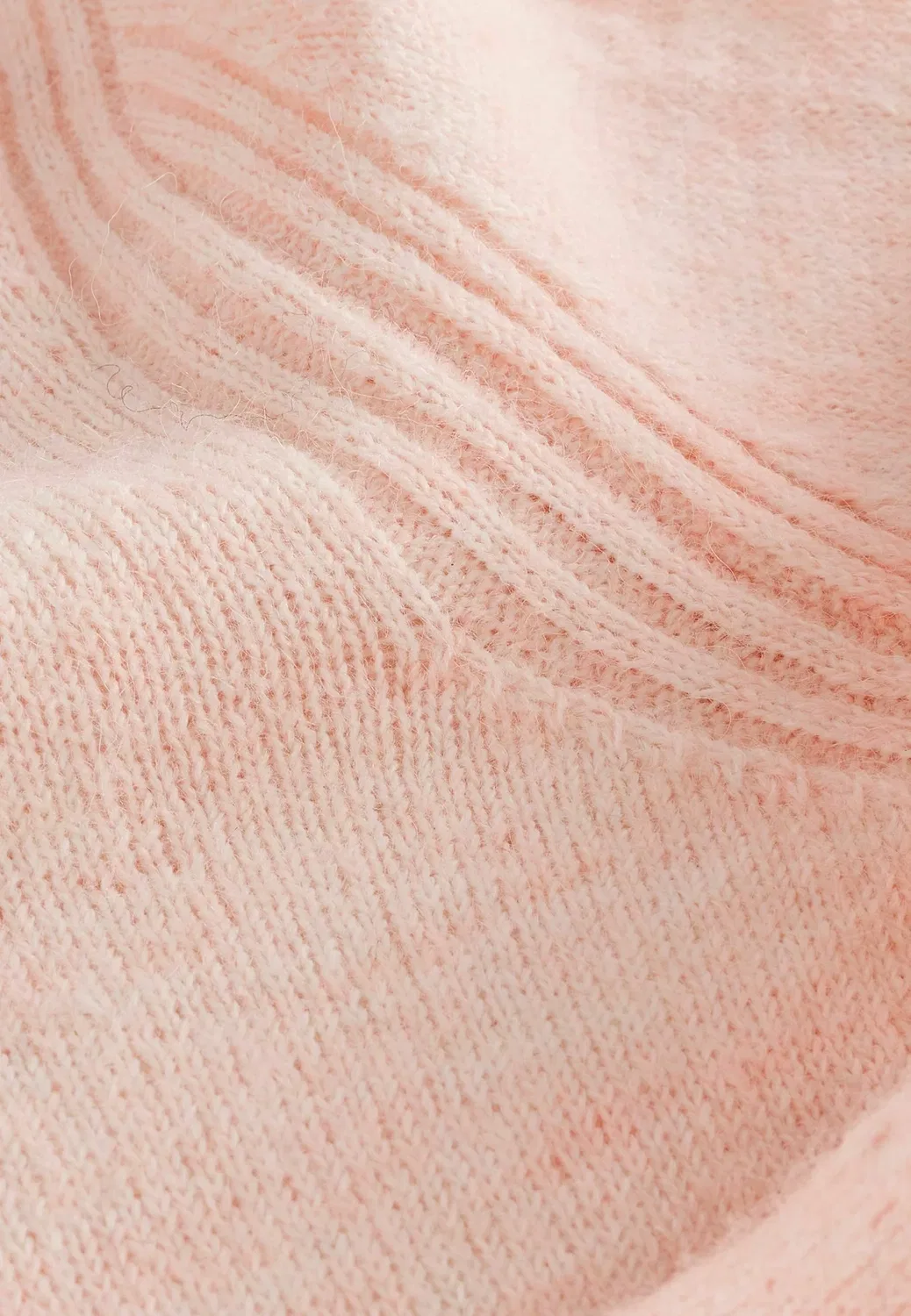 Вязаный джемпер с круглым вырезом и длинными рукавами - джемпер Next, Blush Pink — фото 4