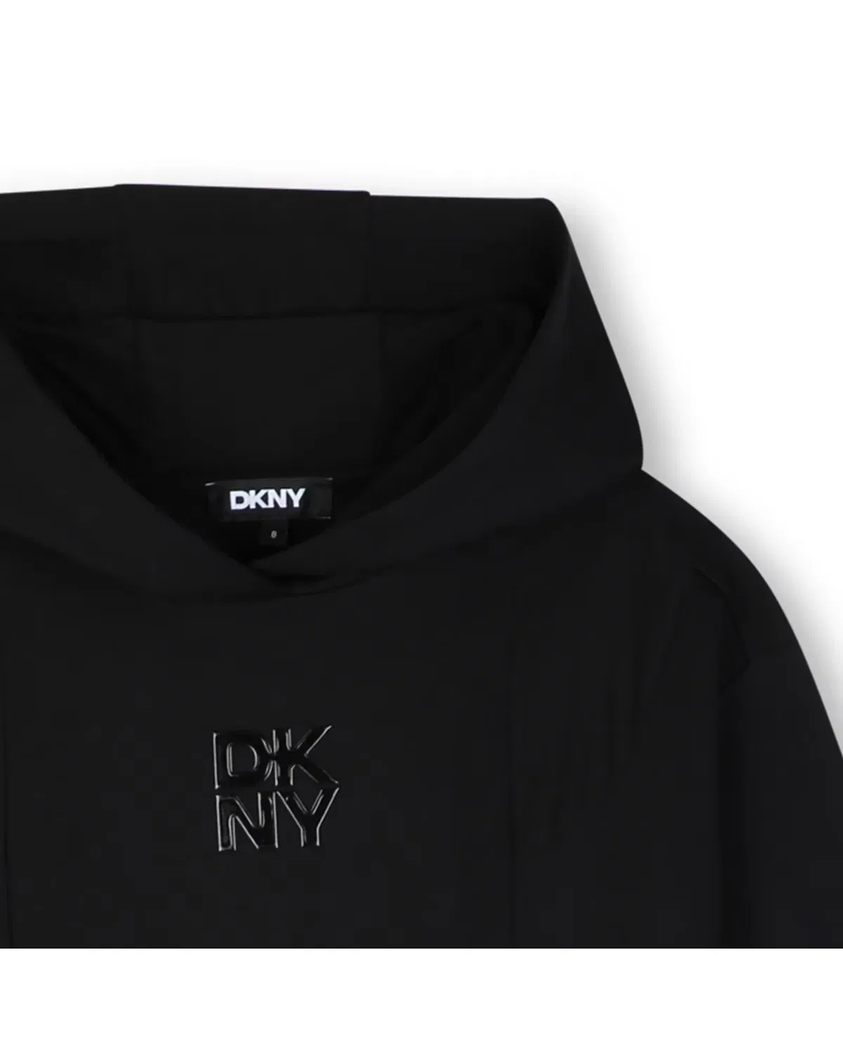 Детское платье для девочек с капюшоном DKNY, Negro — фото 2