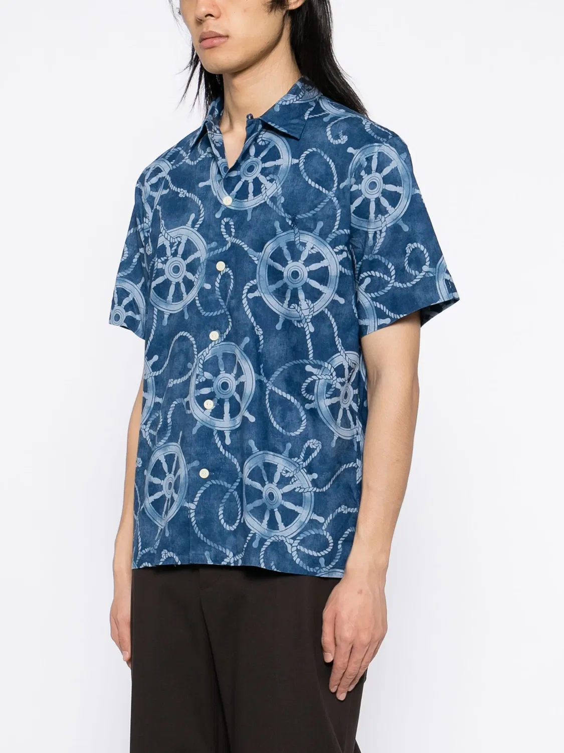 Polo Ralph Lauren Рубашка Vacation синяя — фото 3