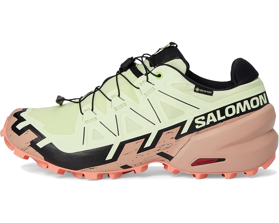 Кроссовки Salomon Speedcross 6 GTX, цвет Lime Cream/Mahogany Rose/Black — фото 4