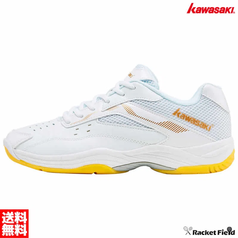 Кроссовки для бадминтона «K-086» от Kawasaki, White X Gold