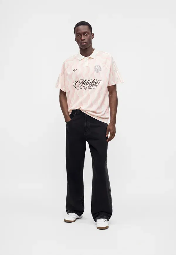 Футболка поло Adidas Originals, розовый — фото 4