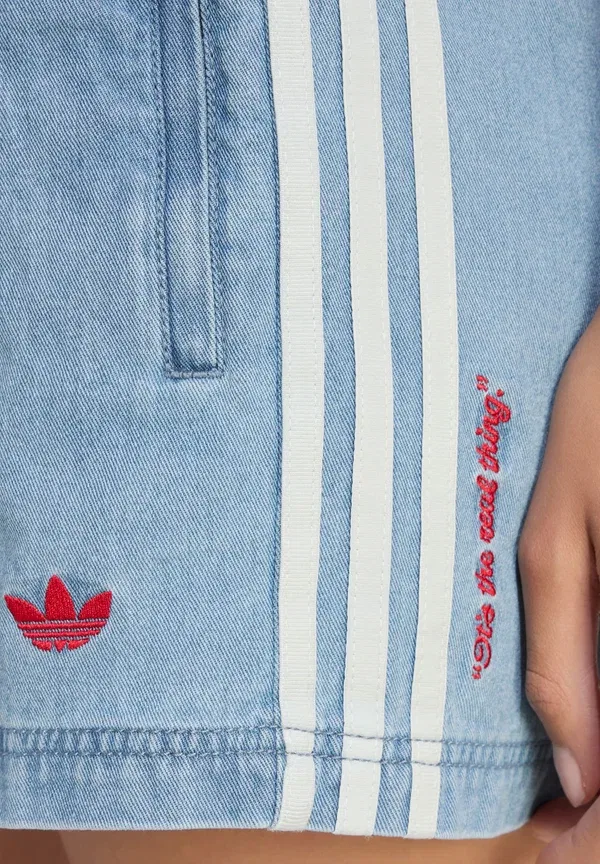Джинсовые шорты Adidas Originals, светло-голубой — фото 4