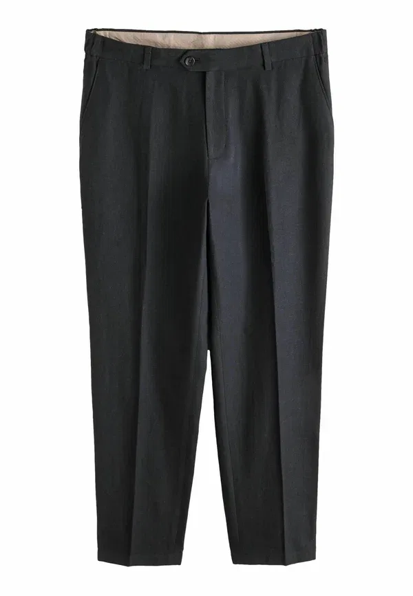 Брюки из льна с хлопком Trousers Next, черный