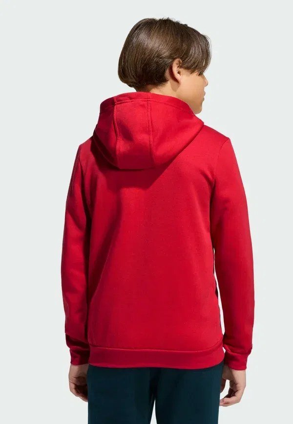 Детская толстовка на молнии Entrada26 унисекс - свитшот на молнии Adidas Performance, белый/красный — фото 2
