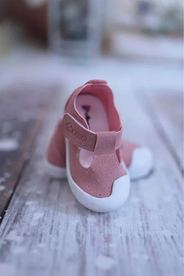 Детская ортопедическая обувь для девочек с застежкой-липучкой Macco Shoes, Pink — фото 2