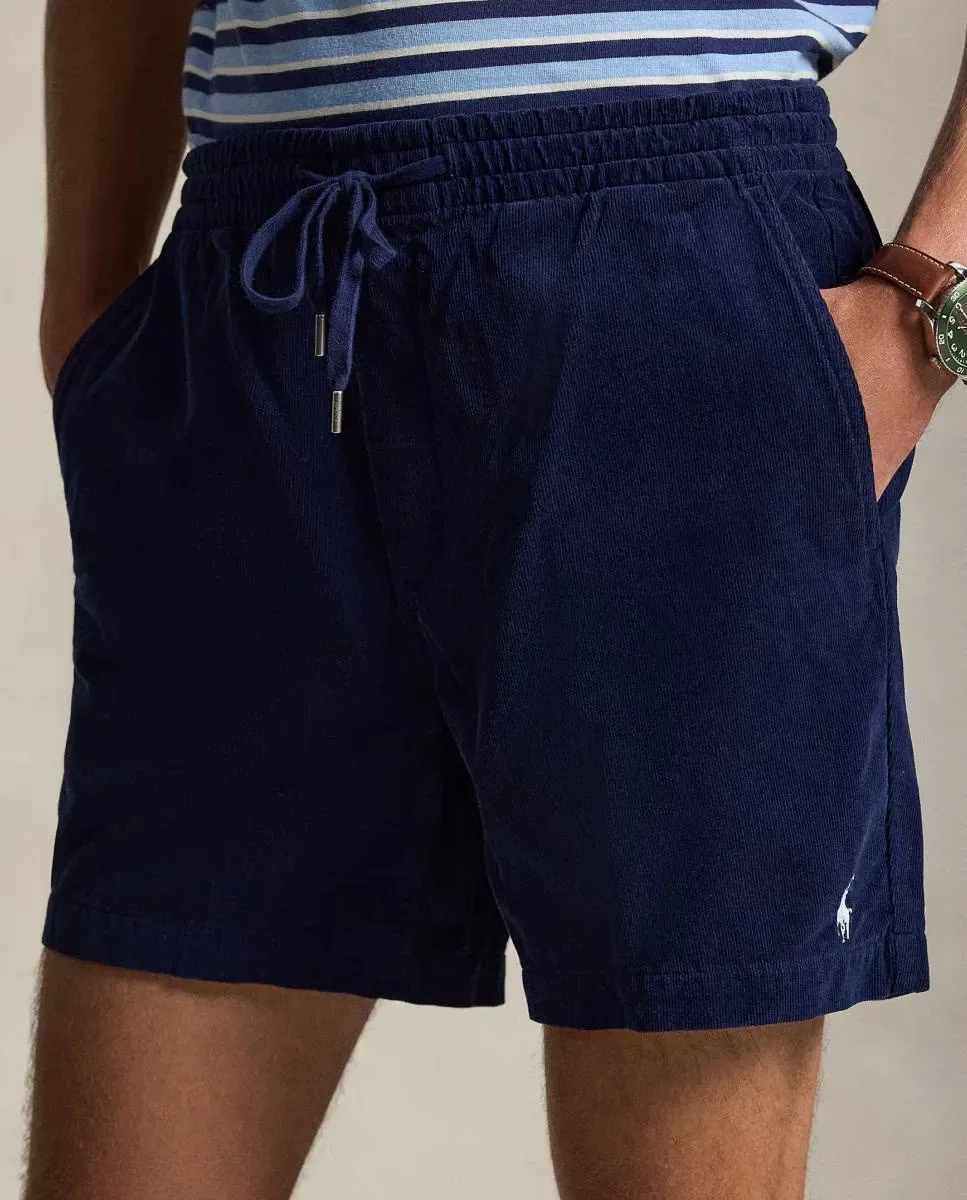 Мужские шорты из вельвета Polo Ralph Lauren, Azul Marino — фото 4