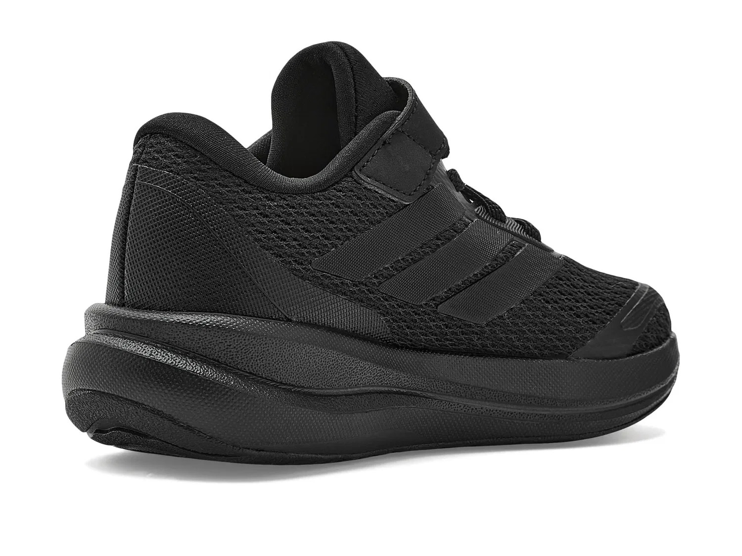 Кроссовки Run Falcon 6 на эластичных шнурках и ремешке (для маленьких детей) Adidas Kids, Black/Black/Black — фото 4