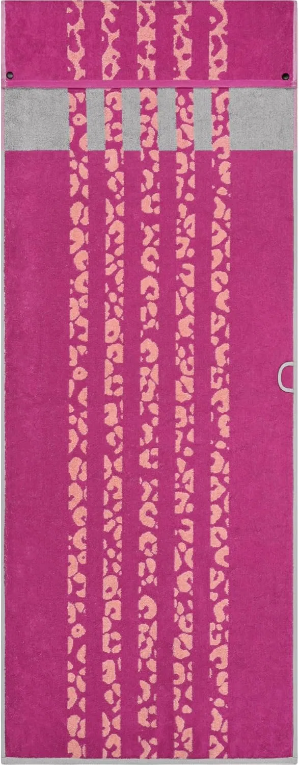 Полотенце для фитнеса Cawö Leo Stripe, Vibrant pink, 50x30x8 см, 700 г — фото 2