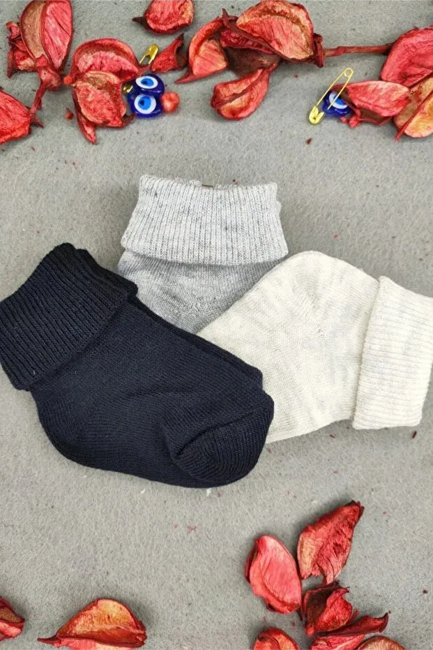 Детские носки для новорожденных хлопковые 5 пар Miniloppoo, Multicolor