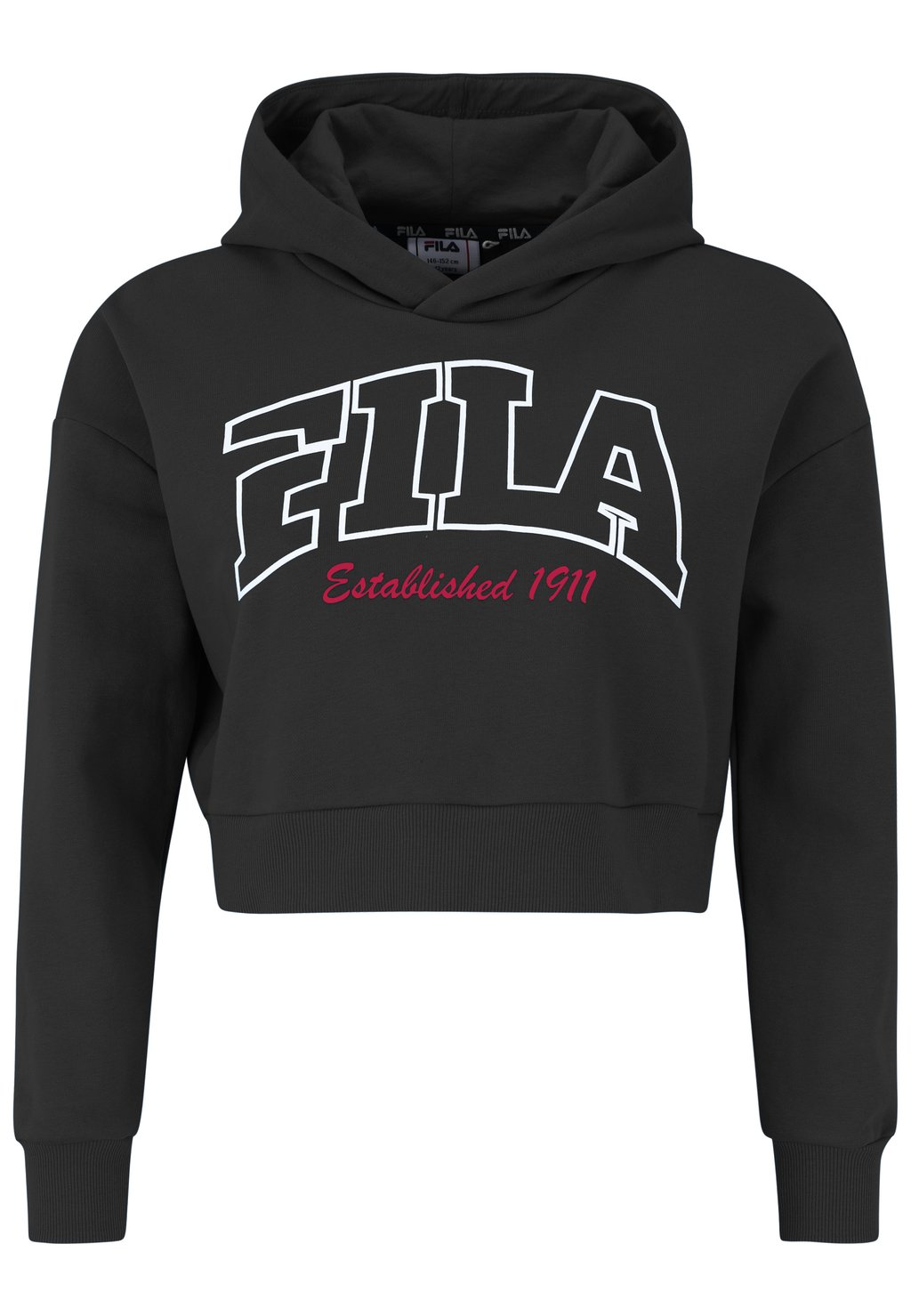 

Толстовка с капюшоном LUDORF CROPPED GRAPHIC Fila, черный