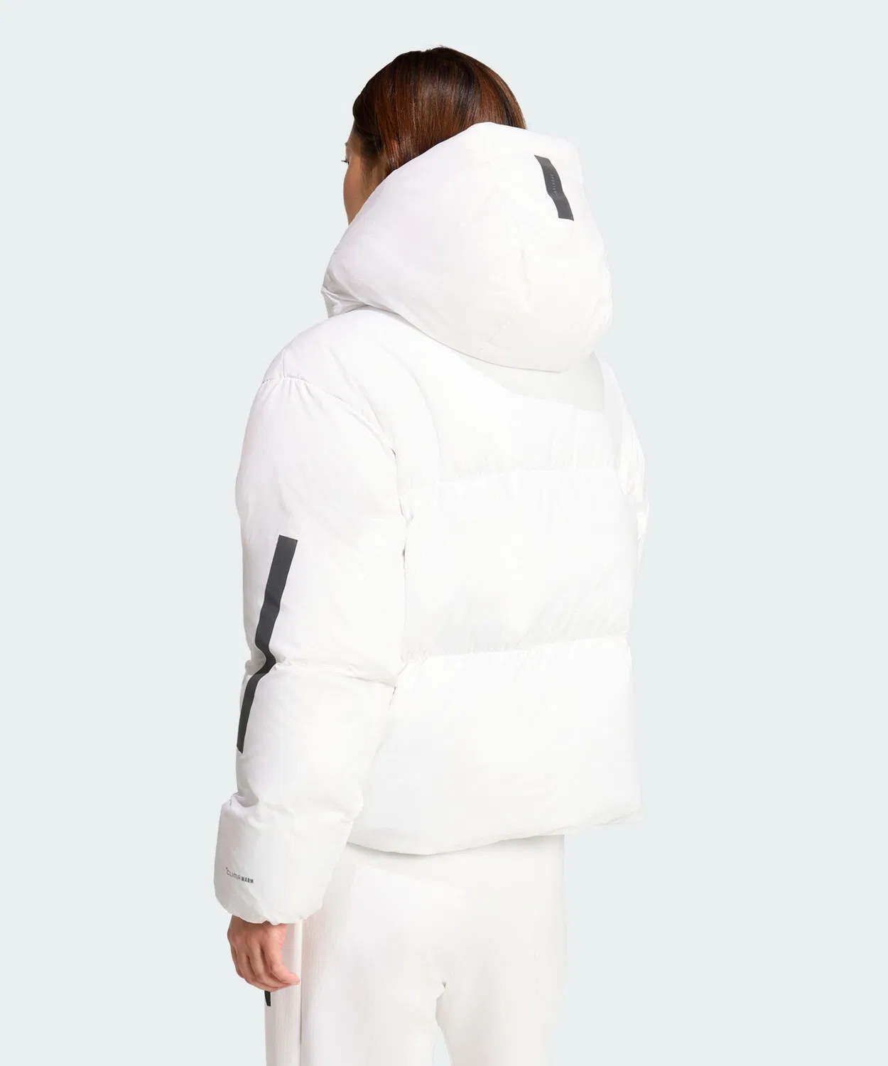 Женский пуховик с капюшоном Climawarm Adidas Z.N.E., Белый — фото 2