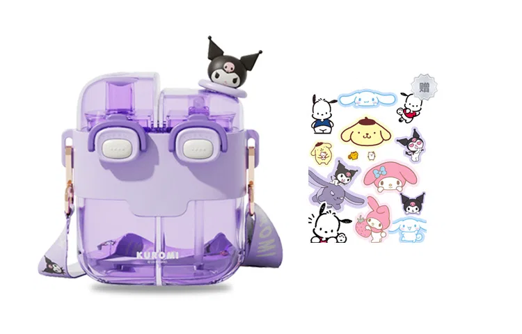 Детская кружка с принтом Kuromi Sanrio, 530 мл