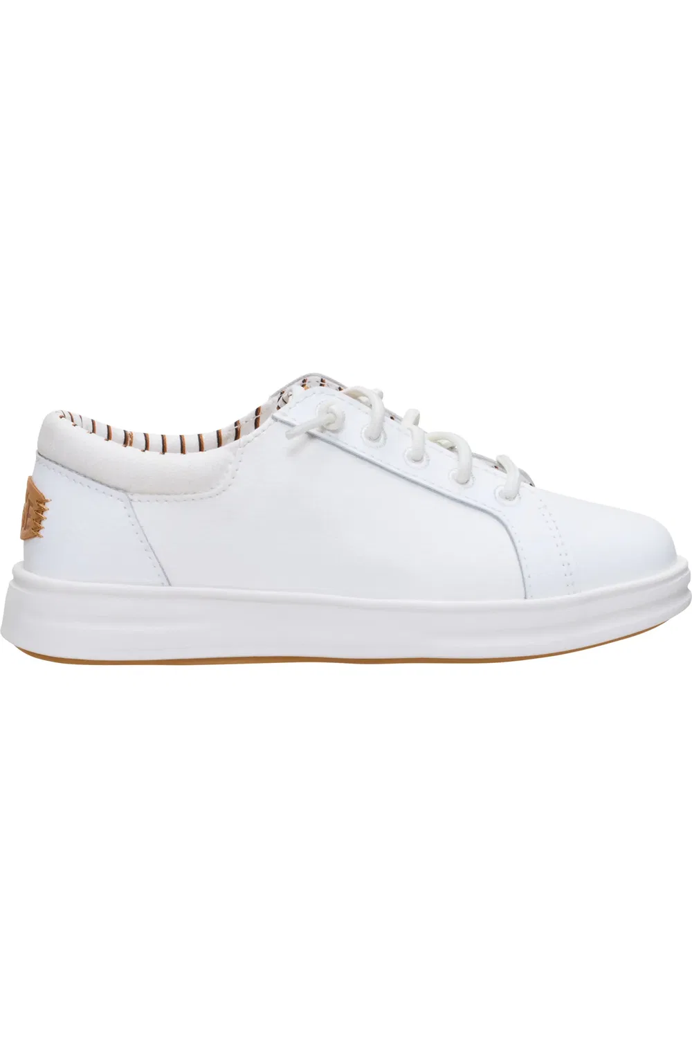 Кроссовки детские на шнурках-эластичных узлах Paul Pro Classic Slip-On Hey Dude, белый — фото 2
