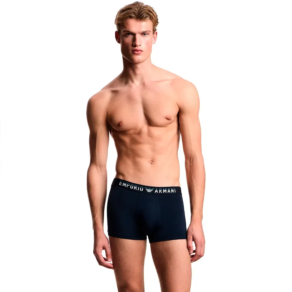 Мужские трусы-боксеры с эластичным поясом Emporio armani, Blue