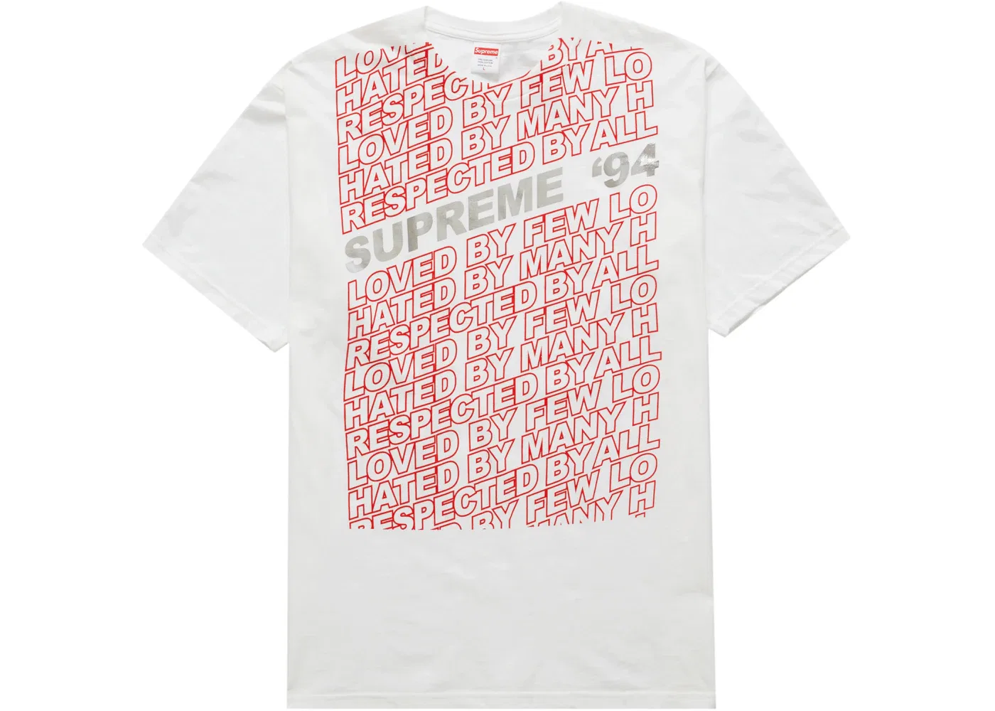 Мужская футболка с принтом Supreme Tee, White
