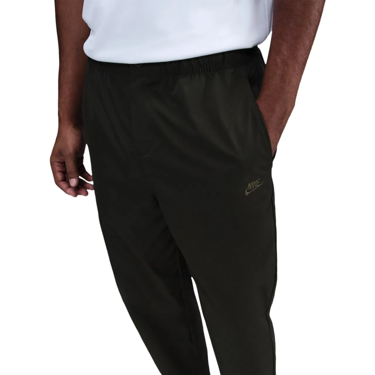 Мужские брюки Club Woven Tapered Nike, цвет Sequoia/Sequoia