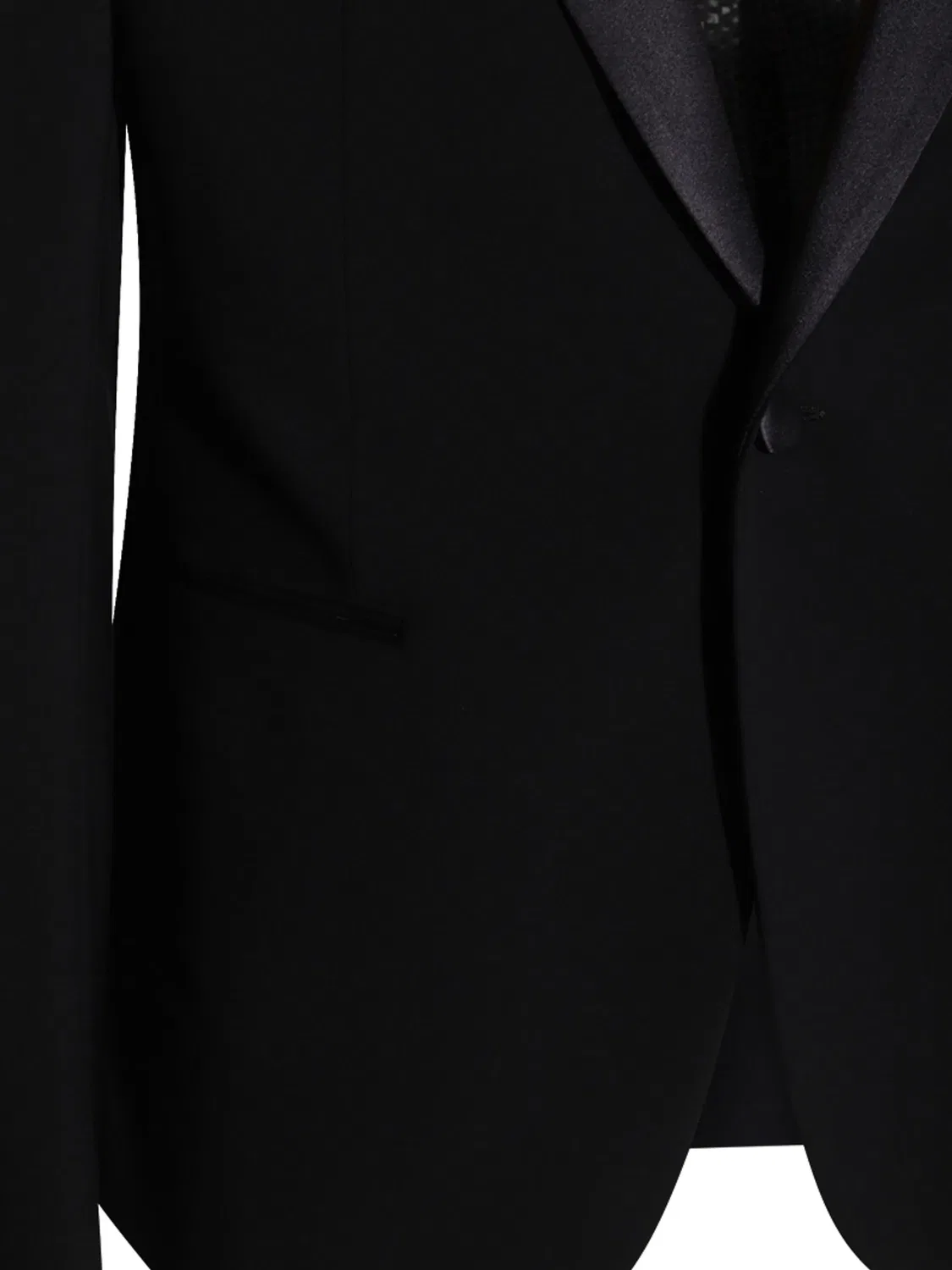 Emporio Armani Костюм из черной шерсти с эластаном — фото 4
