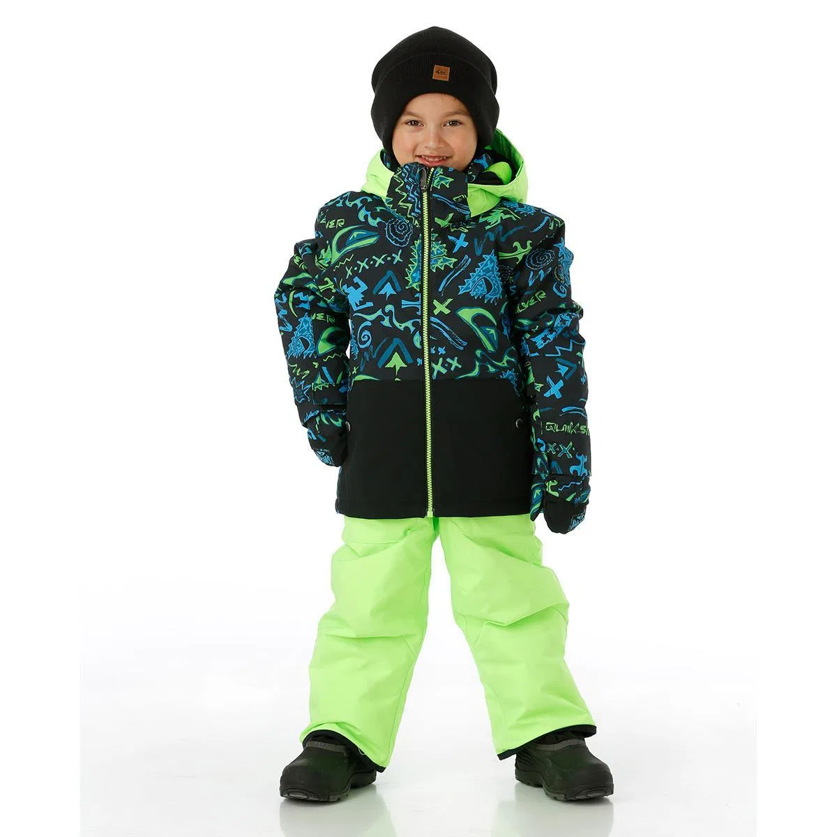 Куртка детская снего-защитная с капюшоном Little Mission Quiksilver, True Black — фото 2