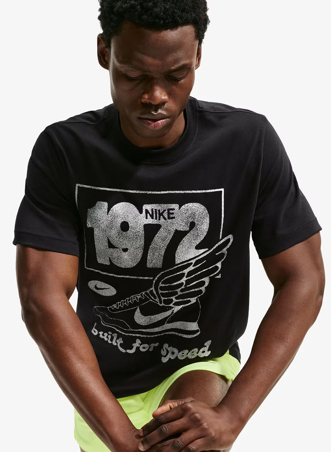 Футболка с технологией Dri-FIT Run DNA Nike, черный — фото 4