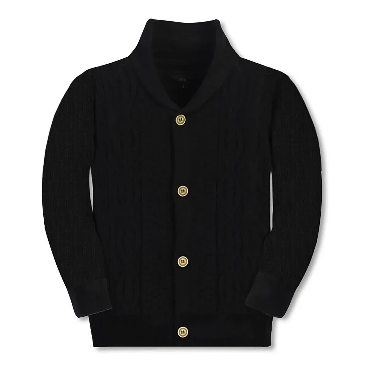 Детский кардиган-кофта с шальным воротником GIOBERTI, Black