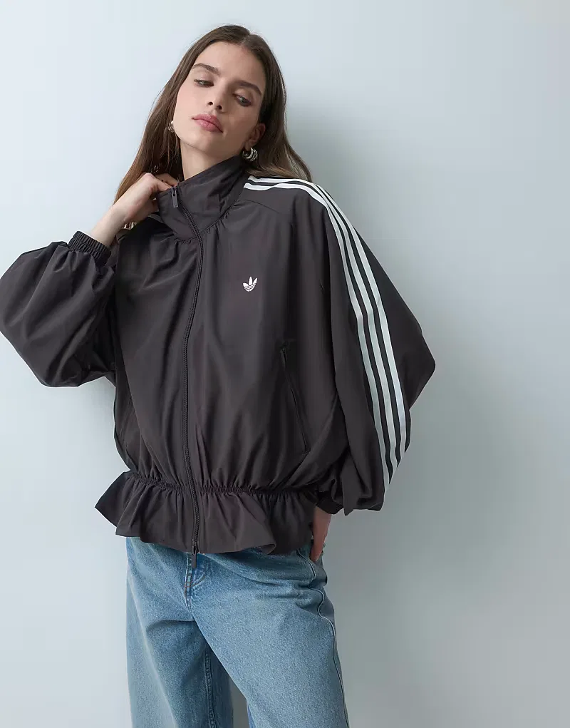 Спортивная куртка Adidas Originals Firebird Blousy Oversized, ночной коричневый