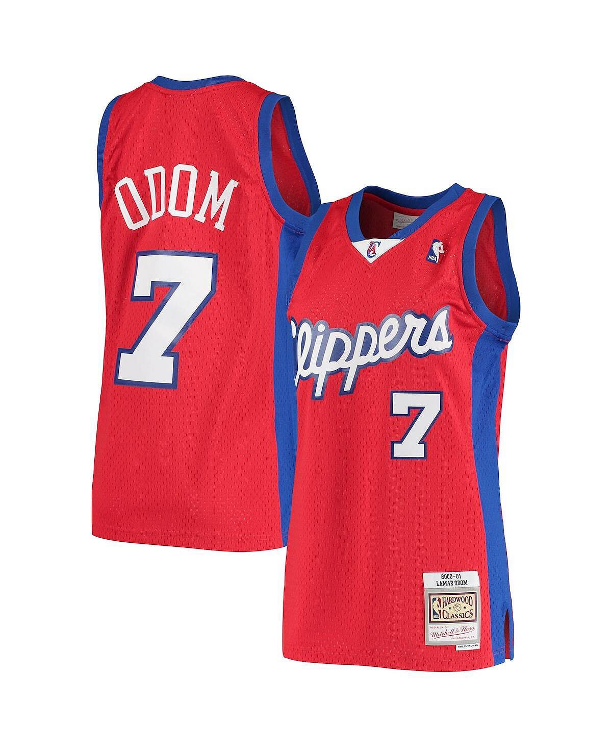 

Мужская джерси lamar odom red la clippers 2000/01 hardwood classics swingman - массивная версия Mitchell & Ness, красный