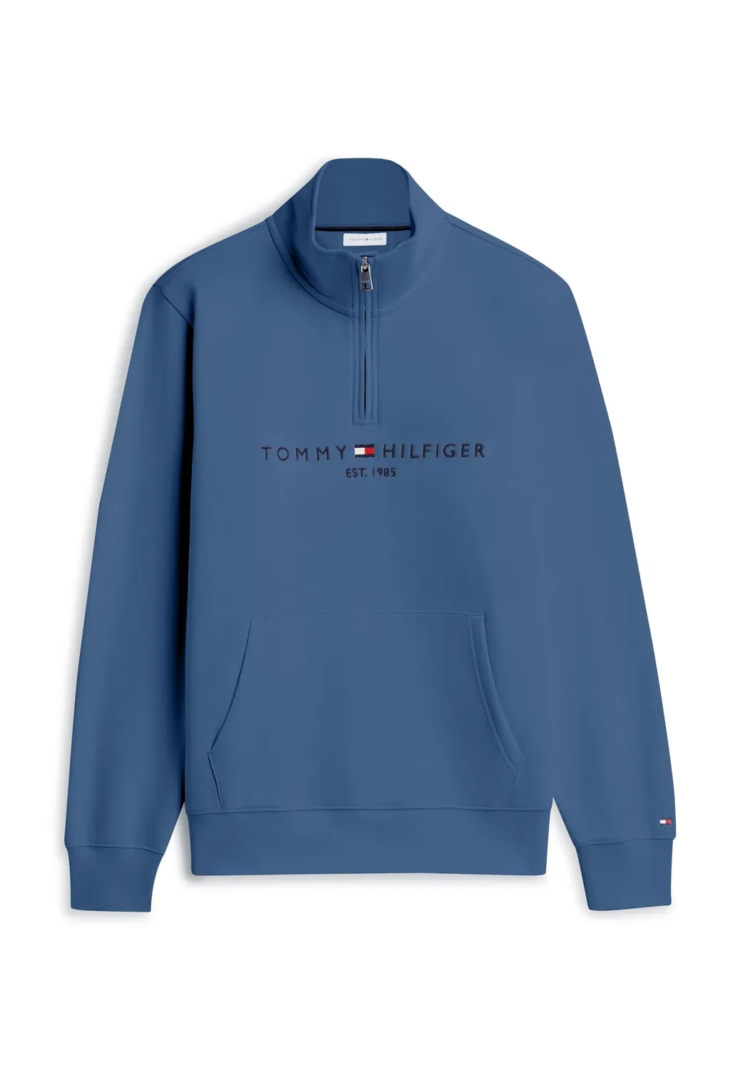 Свитер с высоким воротником и логотипом Tommy Hilfiger, Aegean Sea — фото 4