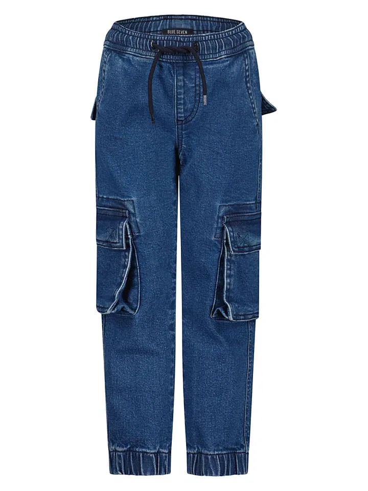 Джинсы прямого кроя, Dunkelblau Blue Seven, синий