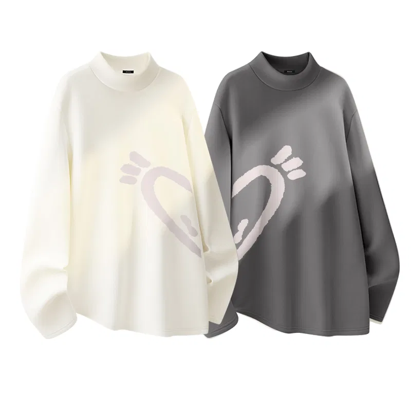 Детский комплект футболок с принтом MINISO, Цвет White And Gray