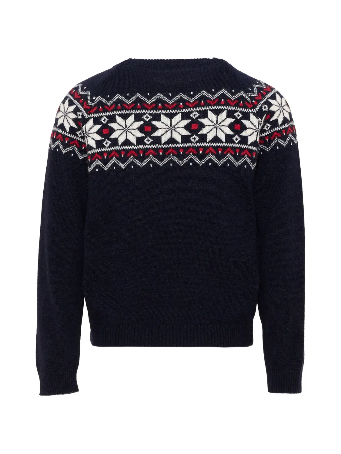 Свитер с круглым вырезом в стиле Fair Isle Patachou, синий — фото 2