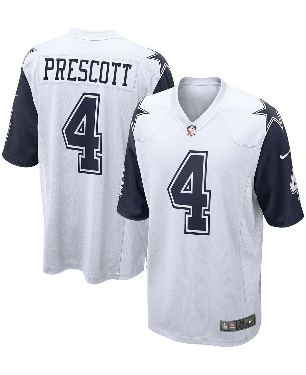 Мужская футболка dak prescott white dallas cowboys alternate game jersey Nike, белый — фото 2