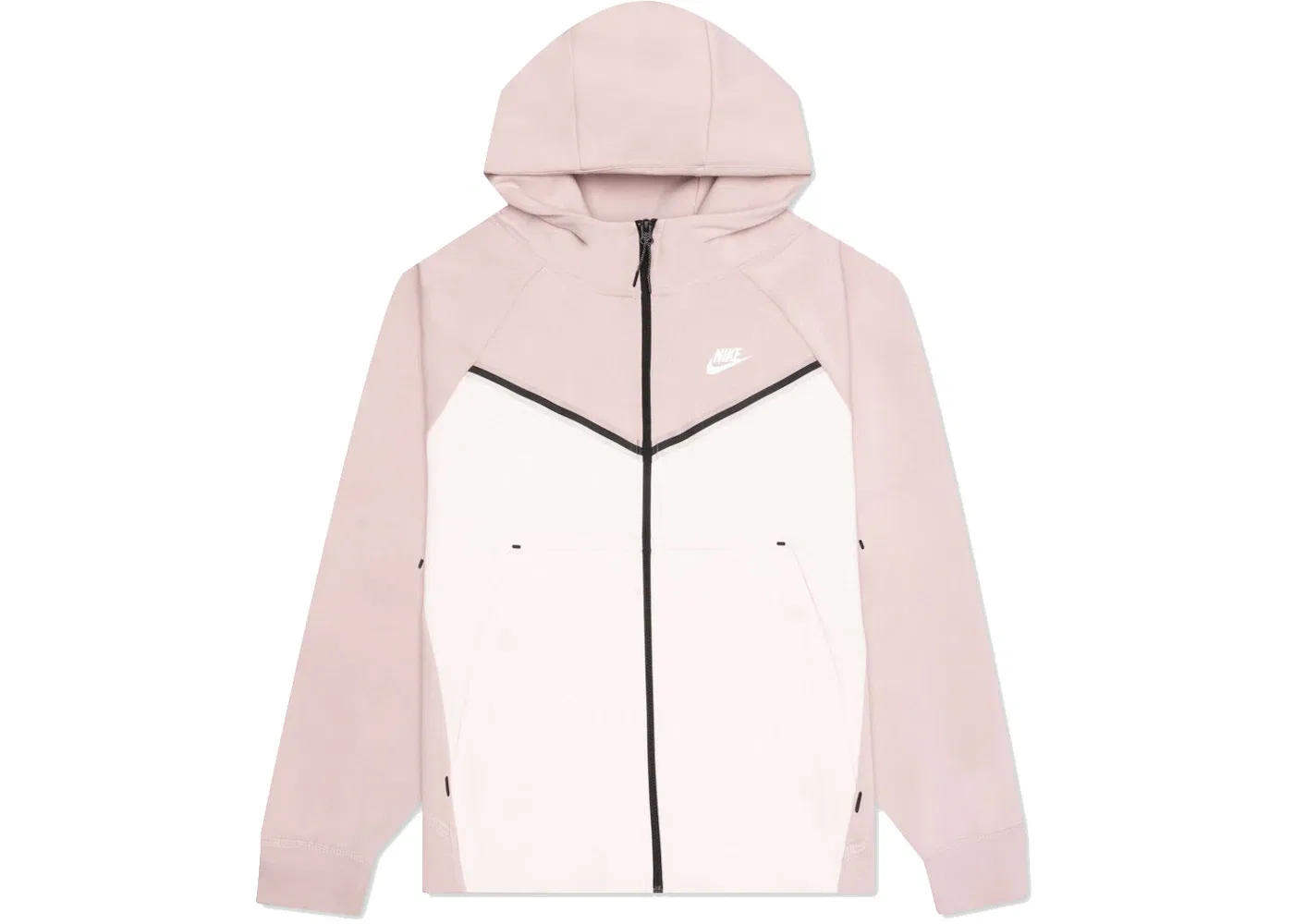 Женская худи на молнии Nike Tech Fleece Windrunner, Pink Oxford/Light Soft Pink