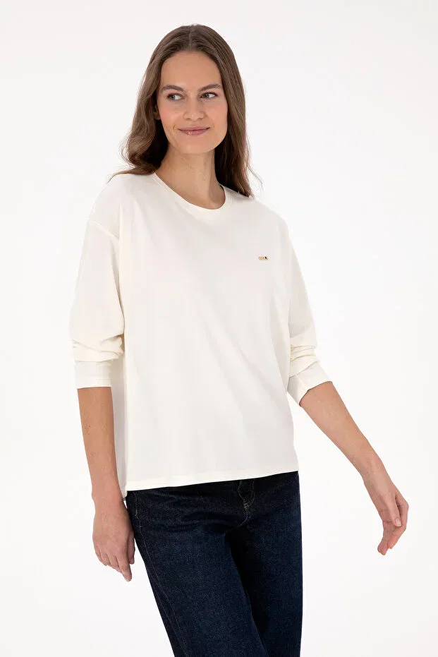 Женские свитшот с длинным рукавом U.S. Polo Assn., Nude Color