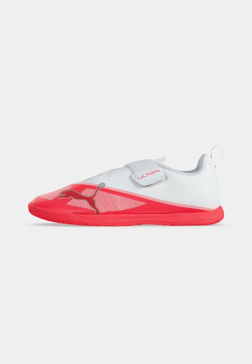Футбольные бутсы Ultra 7 Play It Jr унисекс для игры в помещении Puma, Ultra Red/Black/White — фото 2