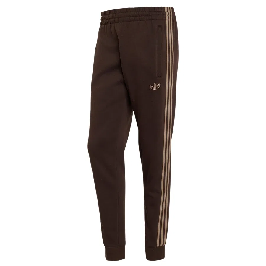Зауженные брюки ADIDAS ORIGINALS шоколадного и светло-коричневого цвета
