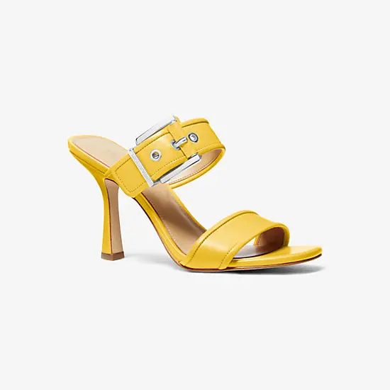 

Босоножки Michael Kors Colby Leather Sandal, желтый
