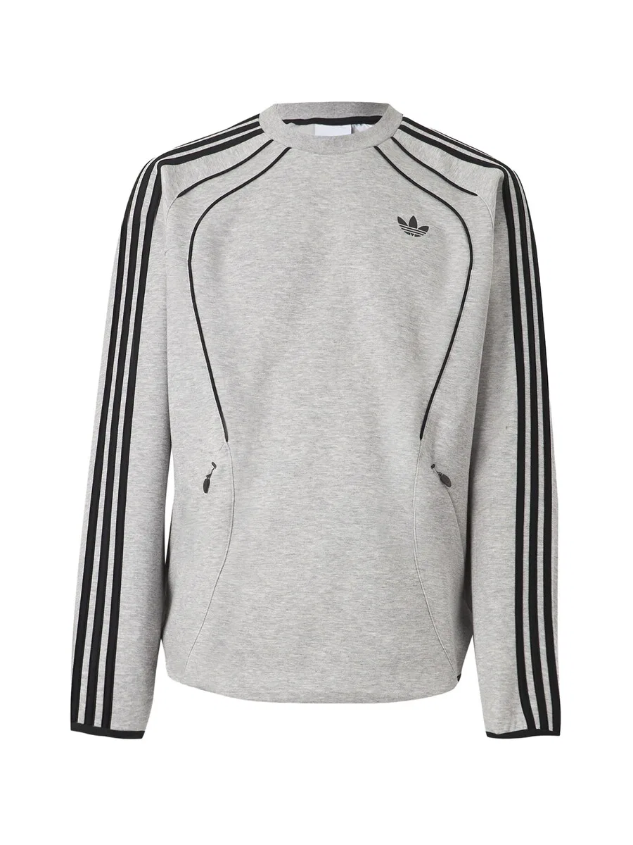 Толстовка ADIDAS ORIGINALS светло-серого цвета