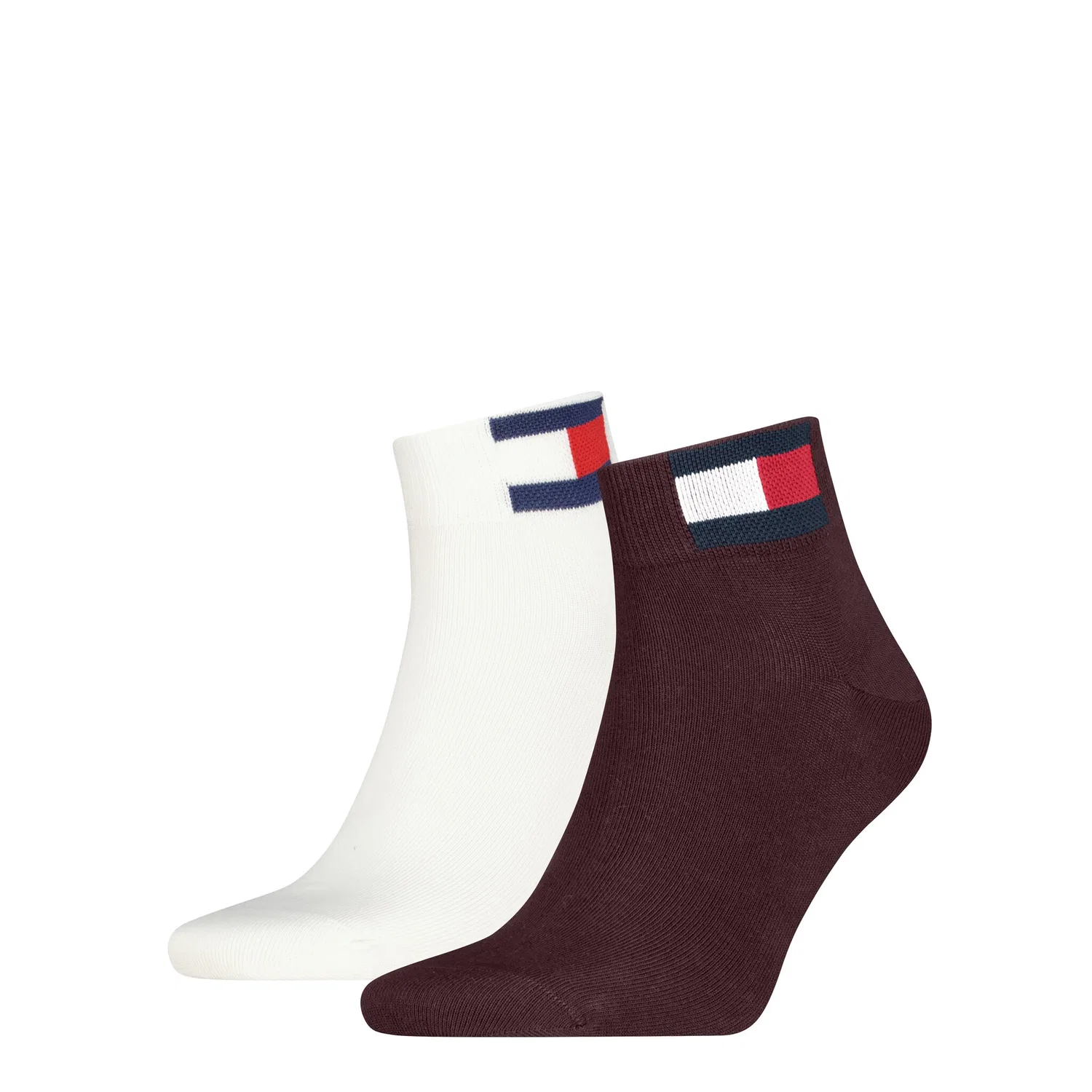 Мужские короткие носки с усиленной пяткой и мыском Tommy Hilfiger, Deep Rouge