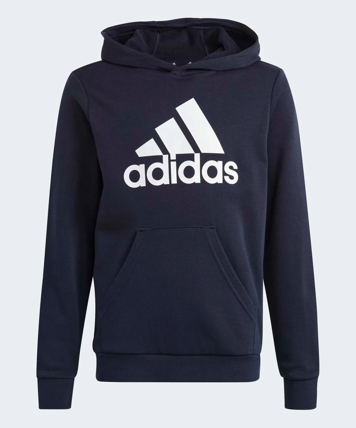 Adidas Детский худи с капюшоном и принтом Essentials Cotton Big Logo Dark Navy