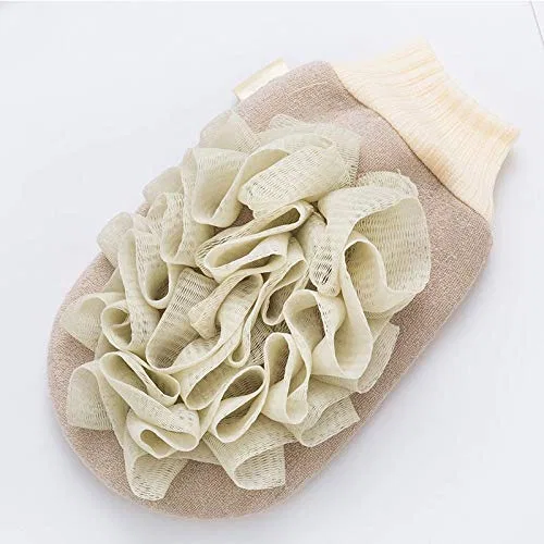 Пилинг-полотенце двойного назначения, Viscose/Schwamm/PE, 25x14 см, Цвет D Zxb-Shop