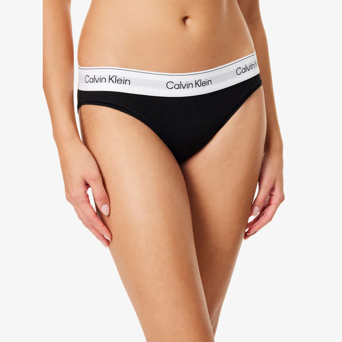 Трусики-бикини icon из хлопково-модального трикотажа Calvin Klein, черный — фото 3